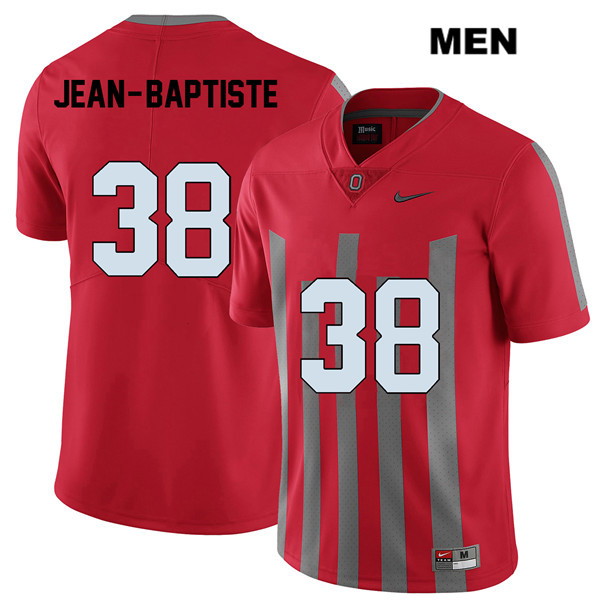 Ohio State Buckeyes Men's Javontae Jean-Baptiste #38 Red Authentic Nike Elite College NCAA Stitched Football Jersey XG19Q82BF